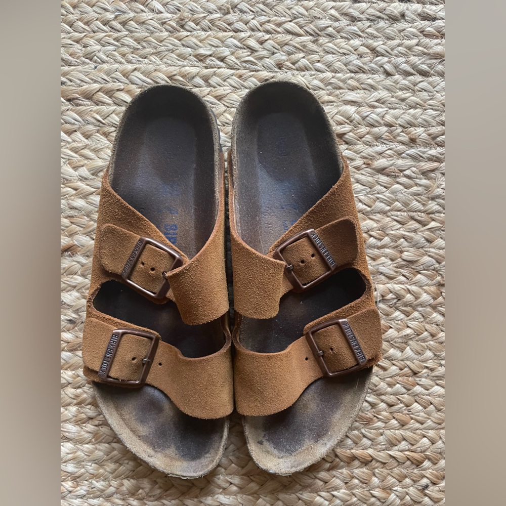 Birkenstock Arizona Suede Buckle Sandals size 40